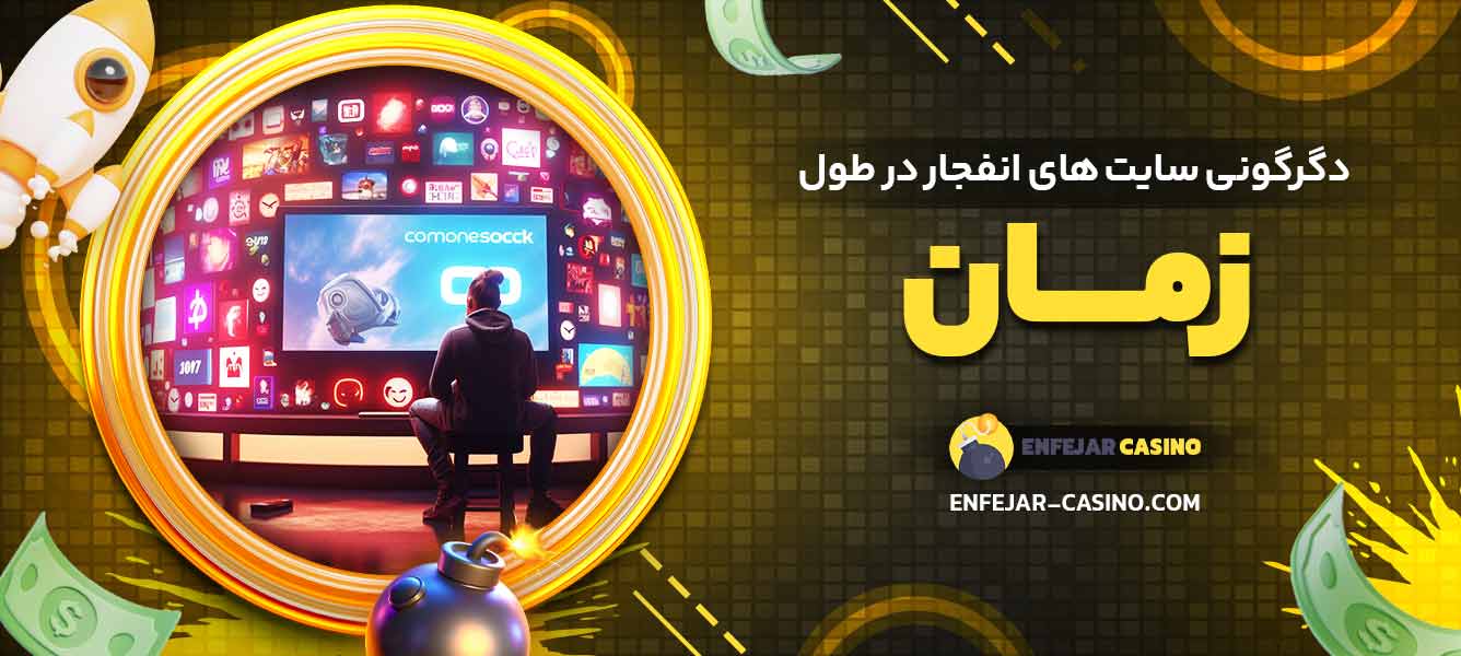 دگرگونی سایت ‌های انفجار در طول زمان